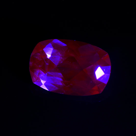 Dragon Garnet, 0.60 cts., 6.4 x 4.2 mm., Cushion, Pink, Tanzania, Natural