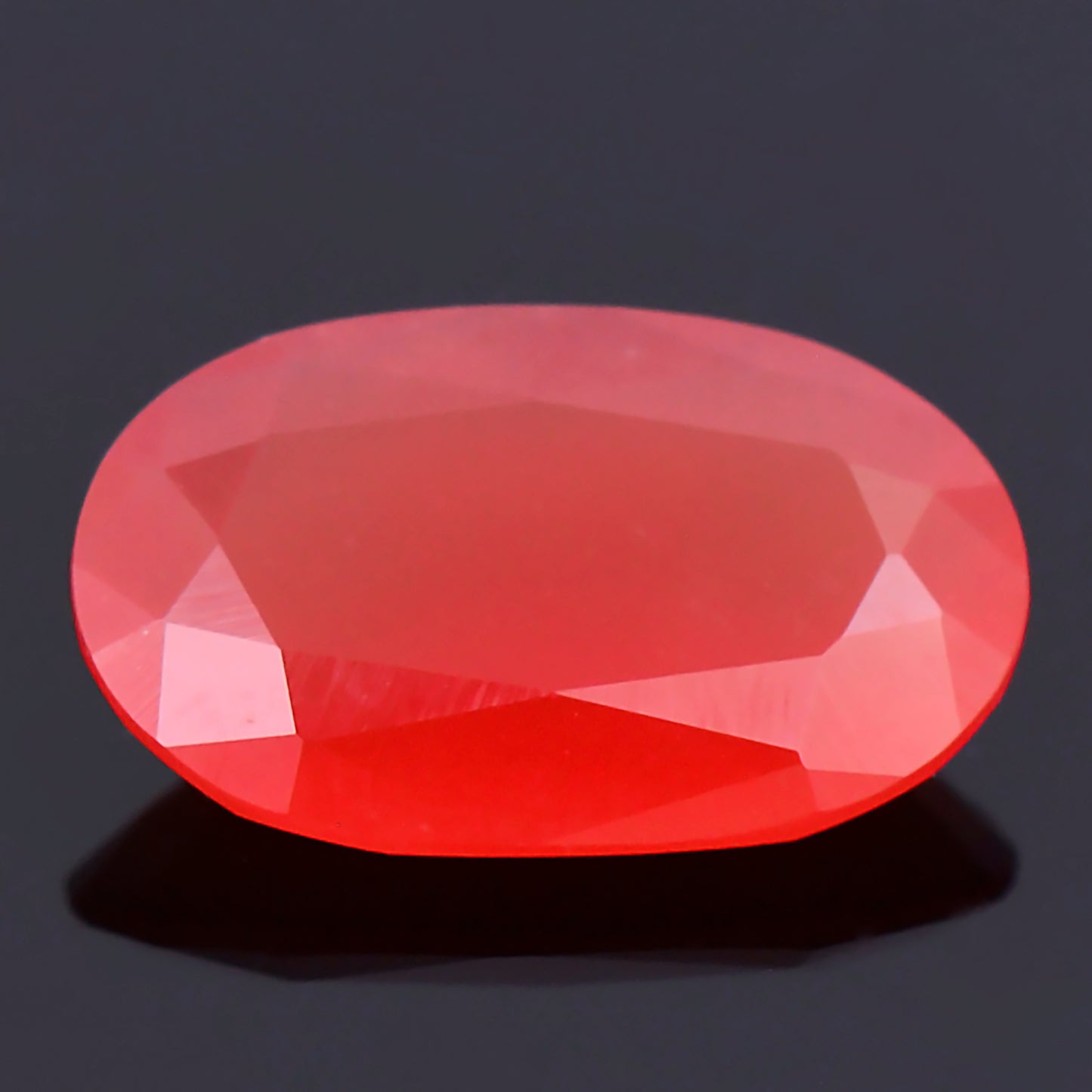 Friedelite, 1.25 cts., 9.7x6.0 mm., Oval, Red, Franklin, New Jersey, Natural