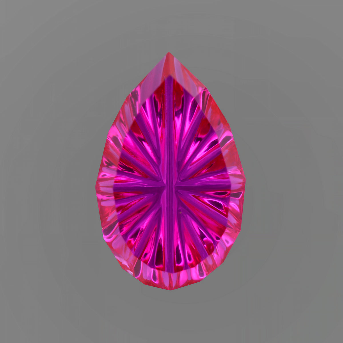 LAB Ruby, 1.13 cts., 9.6 x 6.0 mm, Fantasy Pear, Red, Lab Grown