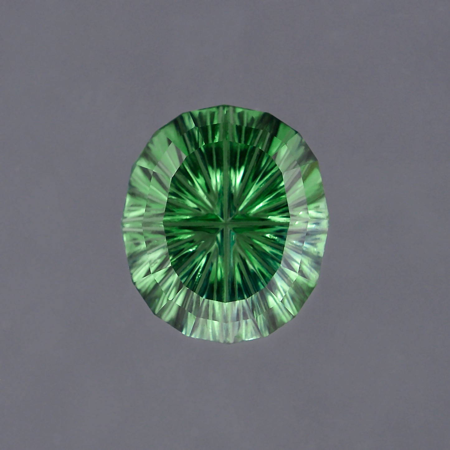 Sapphire, 2.62 cts., 8.7x7.5 mm., Fantasy Oval, Color Shift, Teal, Green, Madagascar, Natural