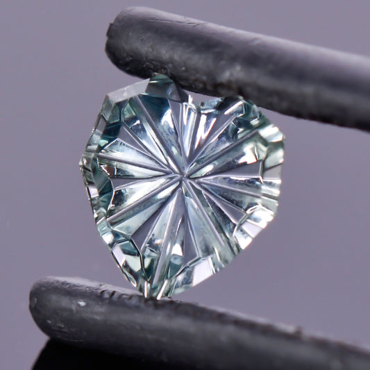 Sapphire, 1.15 cts., 7.1x6.6 mm., Heart Fantasy, Teal, Montana