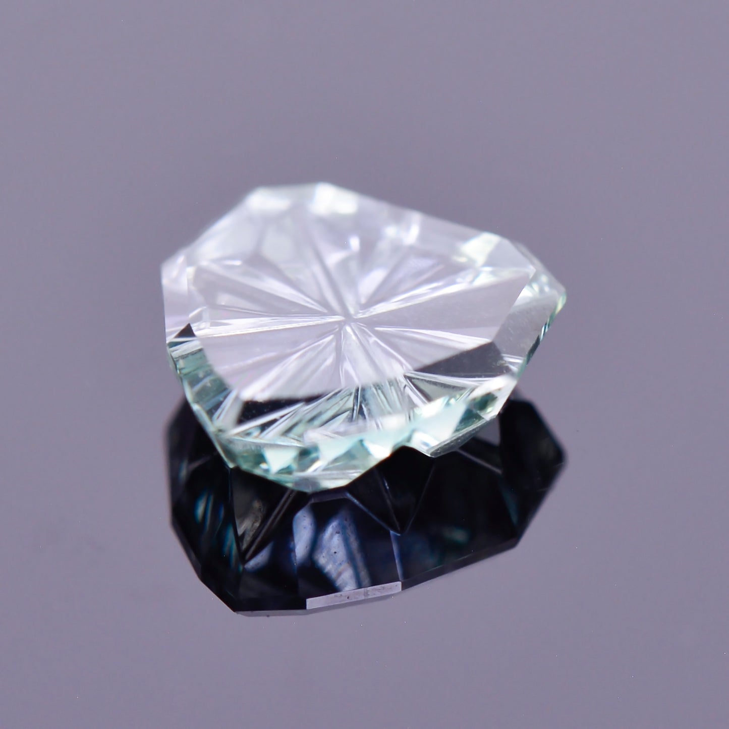 Sapphire, 1.15 cts., 7.1x6.6 mm., Heart Fantasy, Teal, Montana