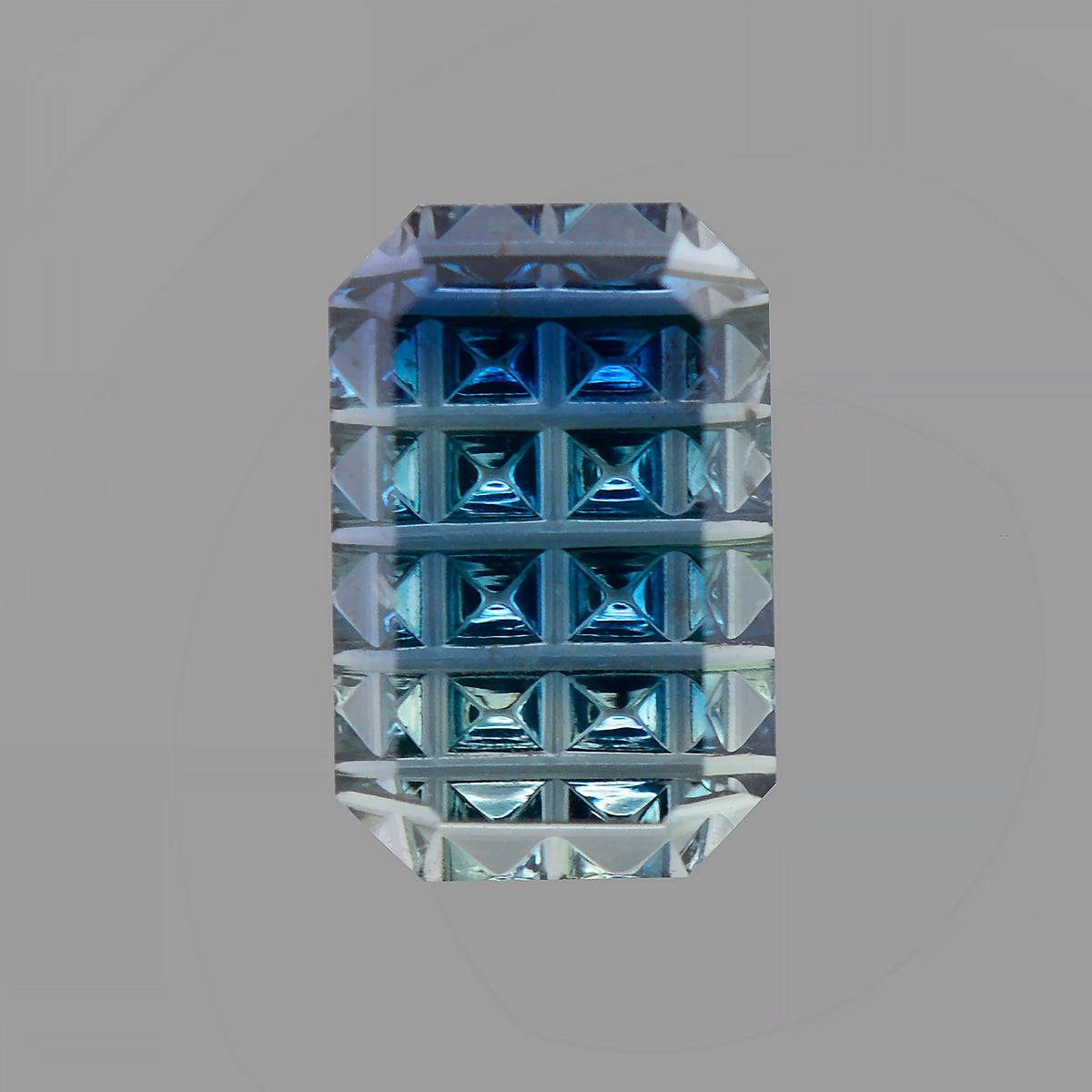 Sapphire, 0.54 cts., 5.8 x 3.8 mm, Fantasy Emerald, Blue, Tanzania, Natural