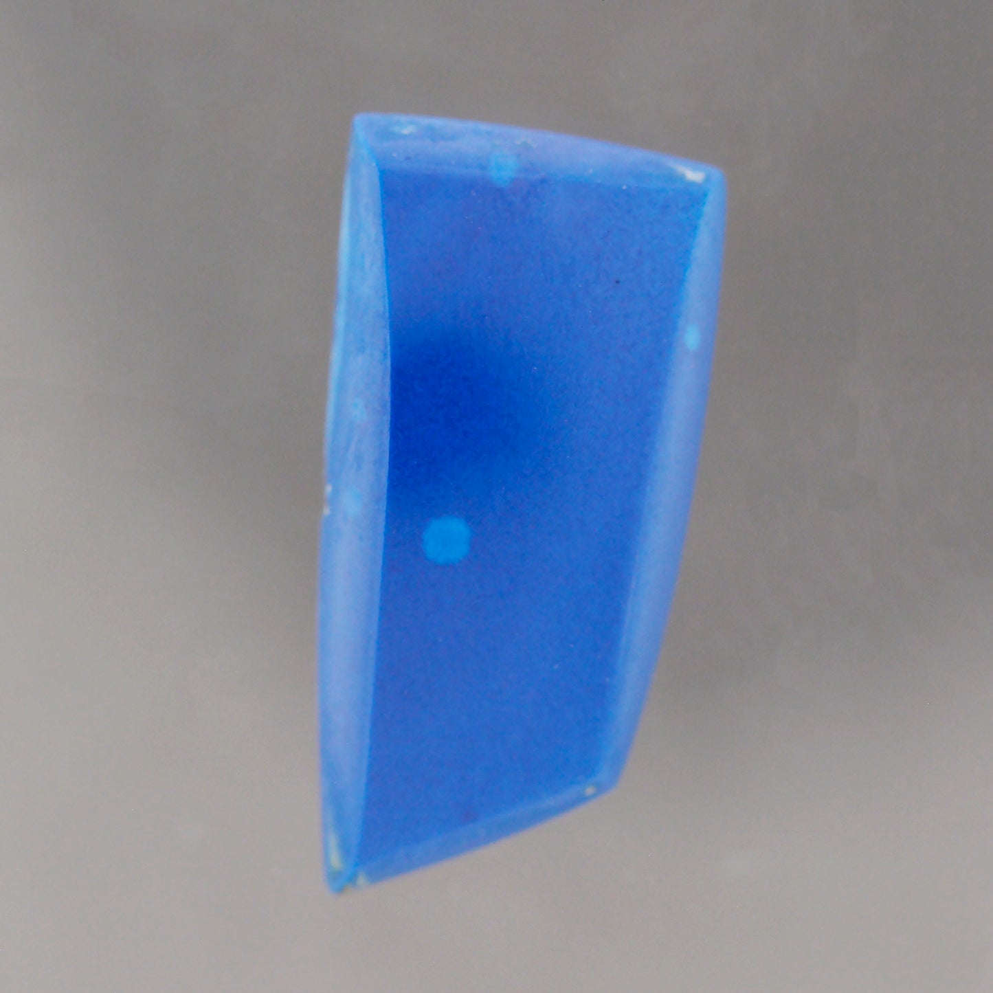 Shattuckite, 3.80 cts., 15.8x7.7 mm., Freeform Cabochon, DRC, Stabilized