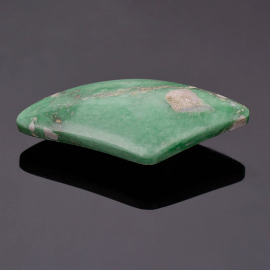 Nice Green Variscite Cabochon from Utah 42.41 cts., 48 x 21 mm., Freeform Shape