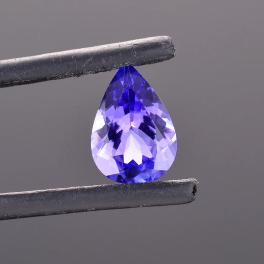 Tanzanite, 1.97 cts., 10.9x7.4 mm., Pear, Blue, Purple, Tanzania