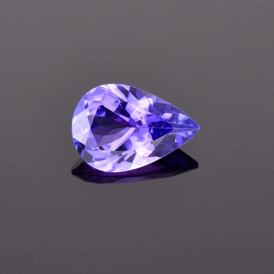 Tanzanite, 1.97 cts., 10.9x7.4 mm., Pear, Blue, Purple, Tanzania