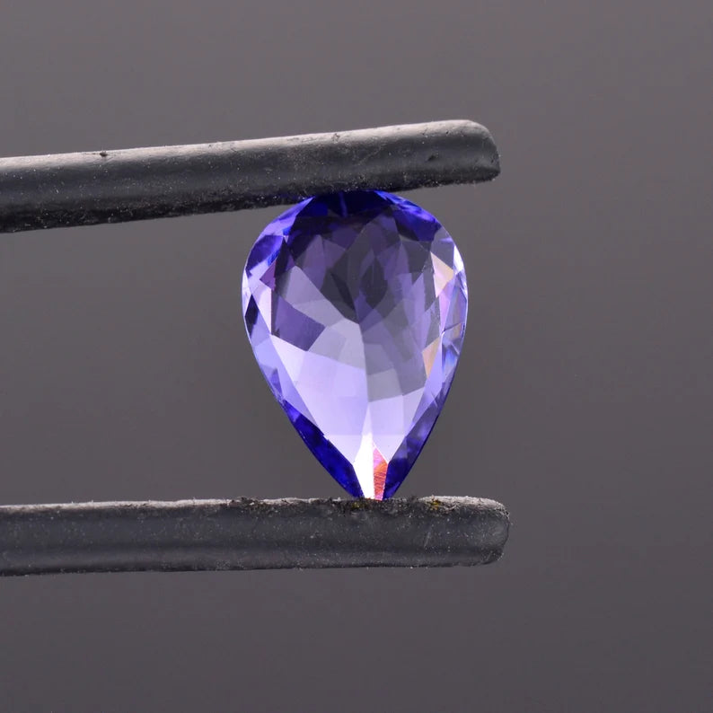Tanzanite, 1.97 cts., 10.9x7.4 mm., Pear, Blue, Purple, Tanzania