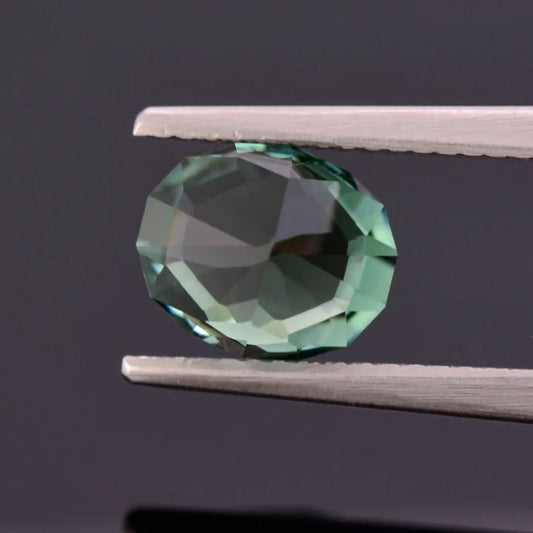 Tourmaline, 2.18 cts., 8.7x7.4 mm., Oval, Teal, Nigeria