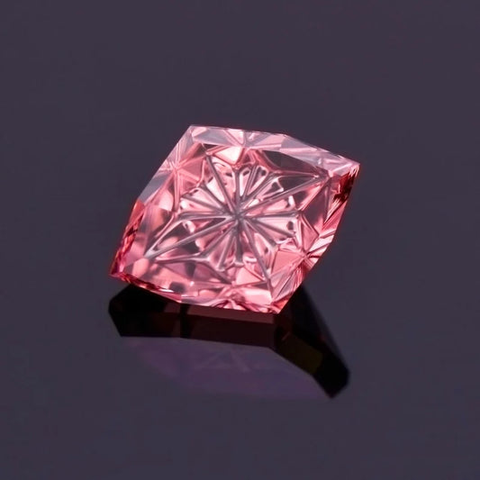 Exquisite Pink Zircon Gemstone from Tanzania, 5.99 cts., 13x10 mm., Fantasy Kite Shape