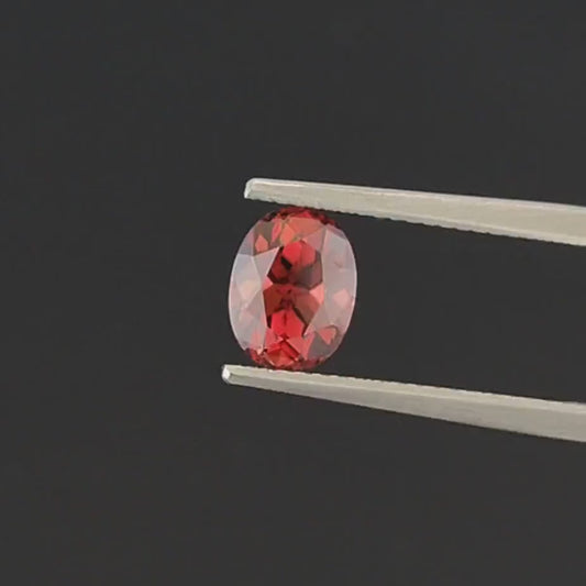Beautiful Rosy Pink Zircon Gemstone from Tanzania, 2.30 cts., 8x6 mm., Oval Shape
