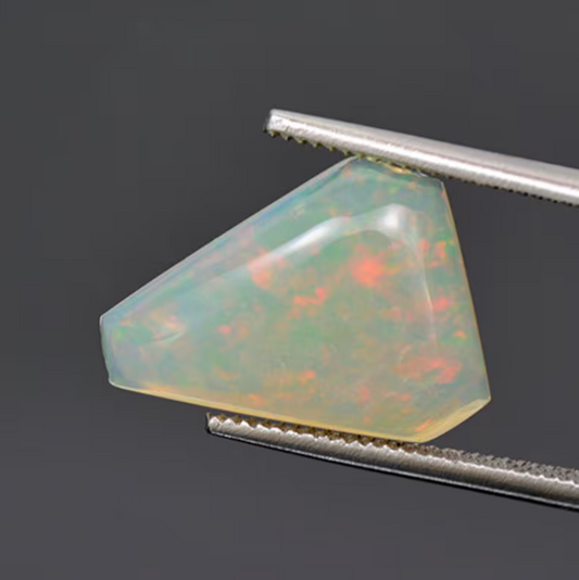 Beautiful Solid Multi Color Flash Opal Cabochon From Australia 4.40 cts.