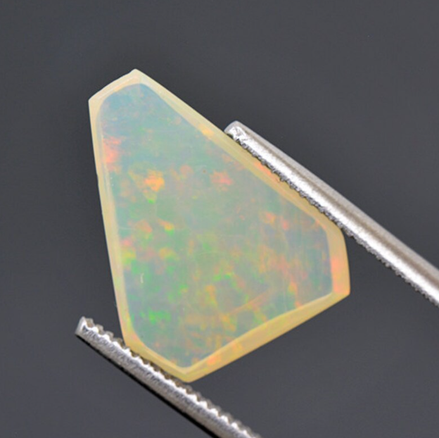 Beautiful Solid Multi Color Flash Opal Cabochon From Australia 4.40 cts.