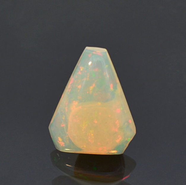 Beautiful Solid Multi Color Flash Opal Cabochon From Australia 4.40 cts.