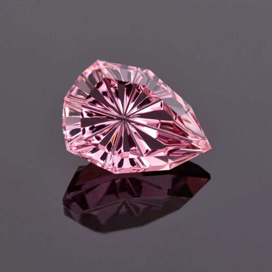 Exquisite Pink Tourmaline Gemstone from Brazil, 5.00 cts., 13x9 mm., Fantasy Cut Shield Shape