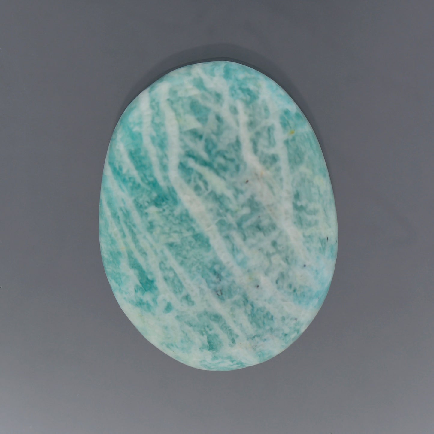 Amazonite, 22.65 cts., 24.2 x 18.4 mm, Oval Cabochon, Blue, Colorado, Natural