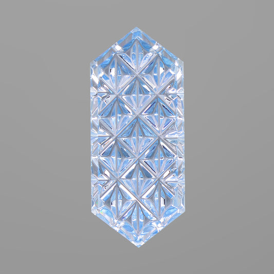 Aquamarine, 2.12 cts., 15.2 x 6.4 mm, Fantasy Rupee, Blue, Idaho, Natural