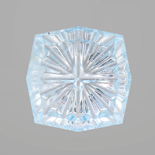 Aquamarine, 1.63 cts., 7.9x7.9 mm., Fantasy Square Cushion, Blue, Idaho, Natural