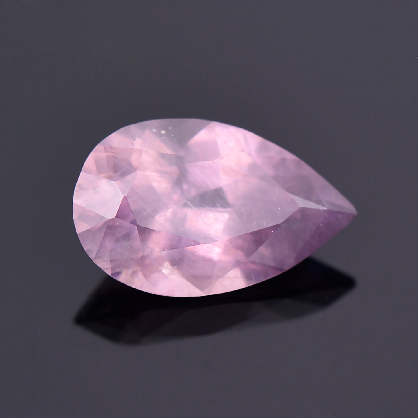 Dragon Garnet, 0.77 cts., 7.7x4.8 mm., Pear, Pink, Tanzania, Natural