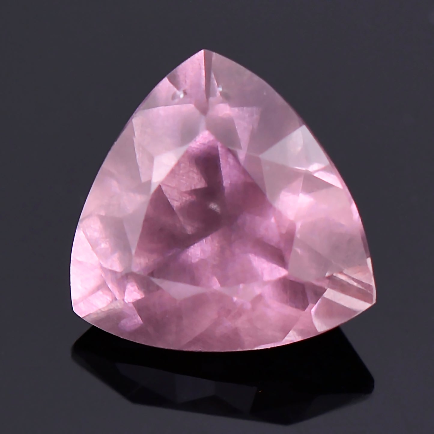 Dragon Garnet, 0.81 cts., 5.9 mm., Trillion, Pink, Tanzania, Natural