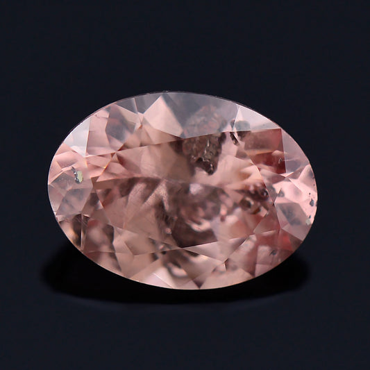 Dragon Garnet, 0.75 cts., 6.5 x 4.8 mm., Oval, Peach, Tanzania, Natural