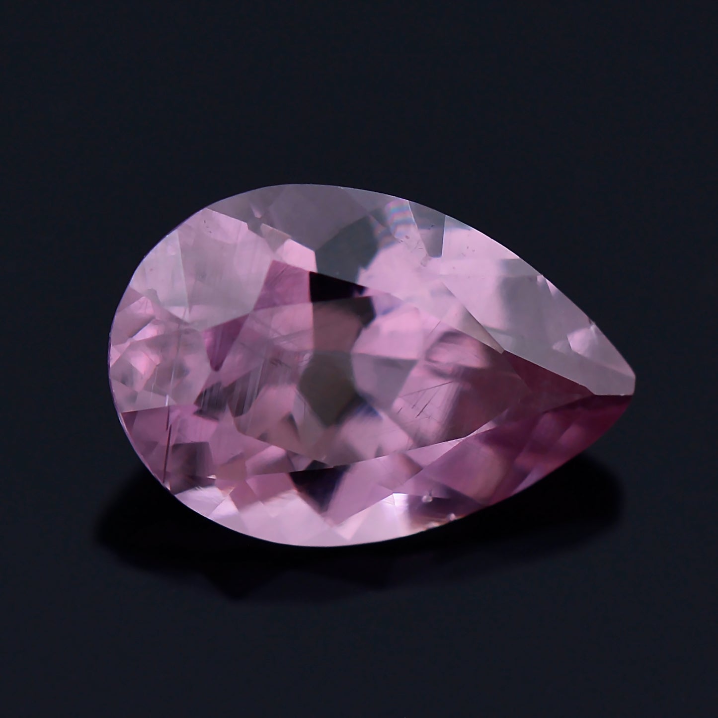 Dragon Garnet, 0.79 cts., 7.0 x 4.8 mm., Pear, Pink, Tanzania, Natural