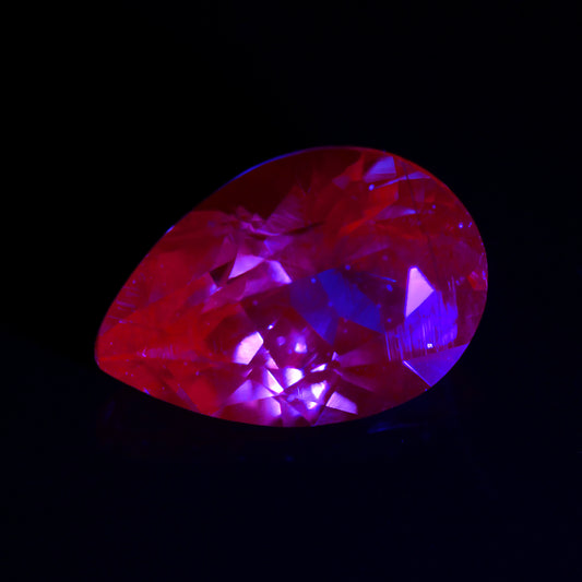 Dragon Garnet, 0.79 cts., 7.0 x 4.8 mm., Pear, Pink, Tanzania, Natural