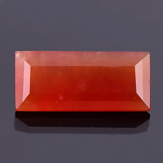 Friedelite, 1.60 cts., 11.2x5.0 mm., Rectangle, Red, Franklin, New Jersey, Natural