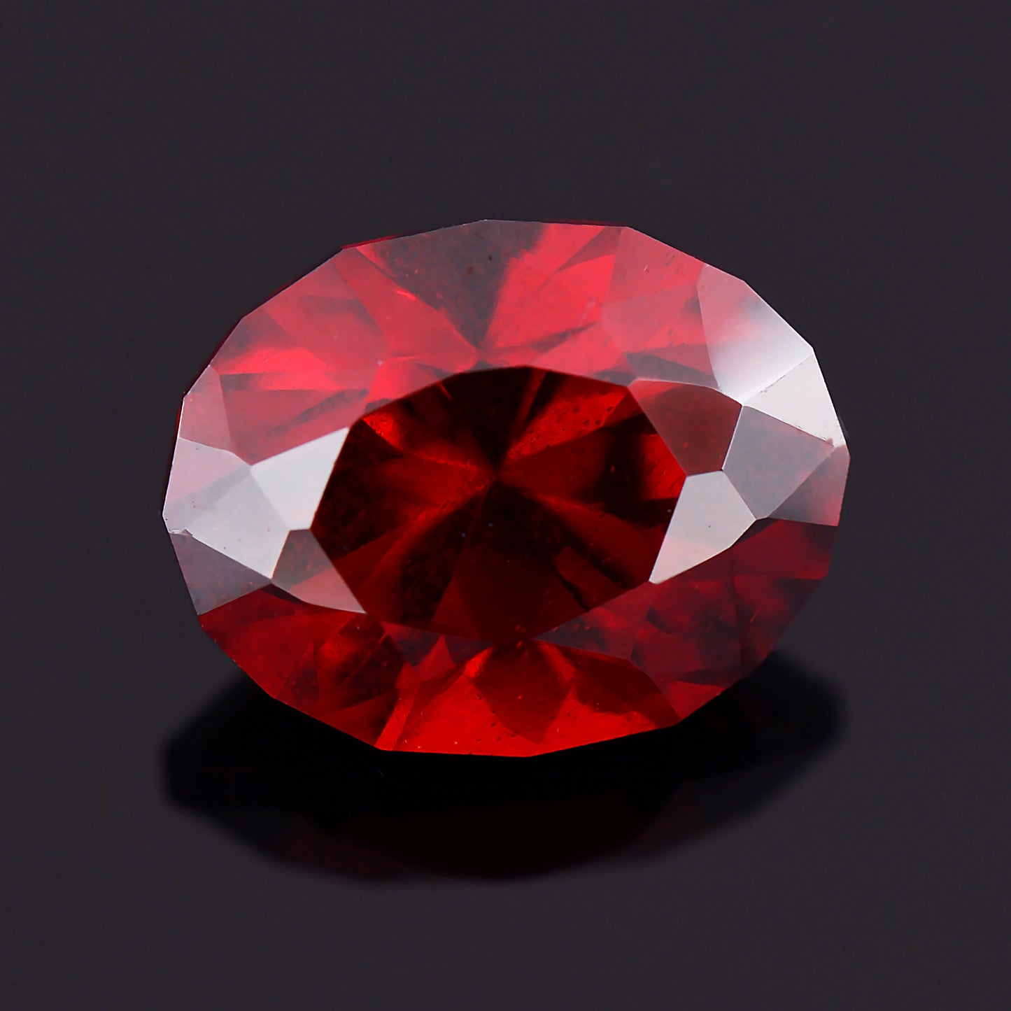 Garnet, 1.93 cts., 8.2 x 6.4 mm, Oval, Red, Tanzania, Natural