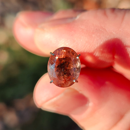 Tourmaline, 3.39 cts., 10.4x8.4 mm., Oval, Peach, Orange, Brazil, Natural