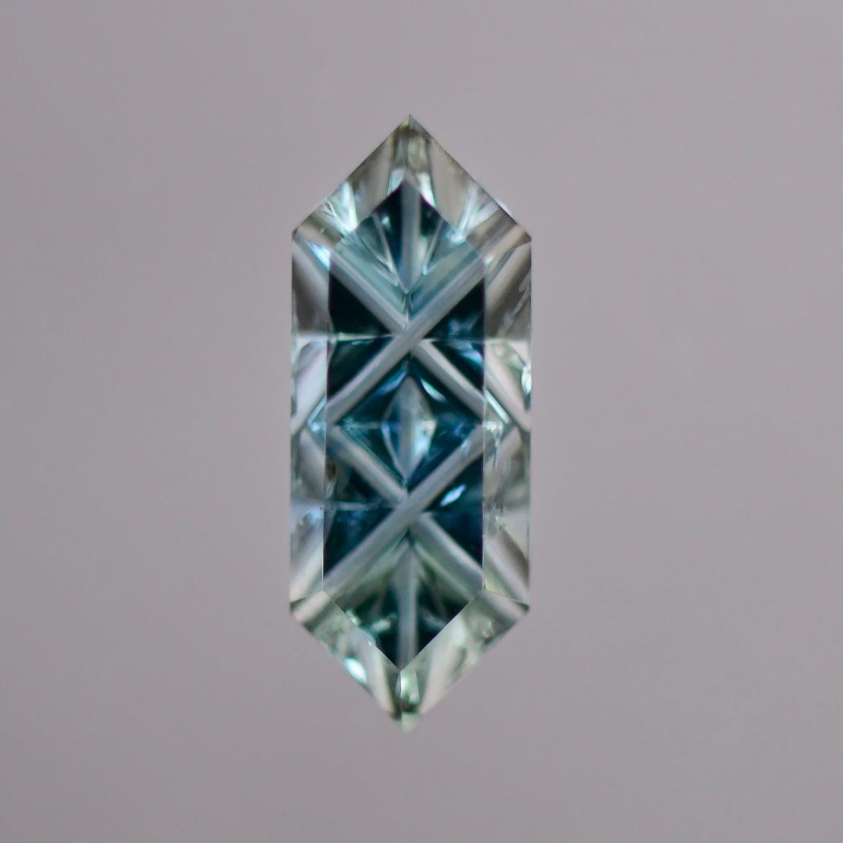 Sapphire, 0.85 cts., 9.8x3.8 mm, Fantasy Rupee, Blue, Australia, Natural