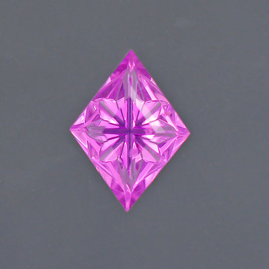 Sapphire, 0.87 cts., 9.2x6.9 mm., Kite Fantasy, Magenta, Pink, Madagascar, Heated