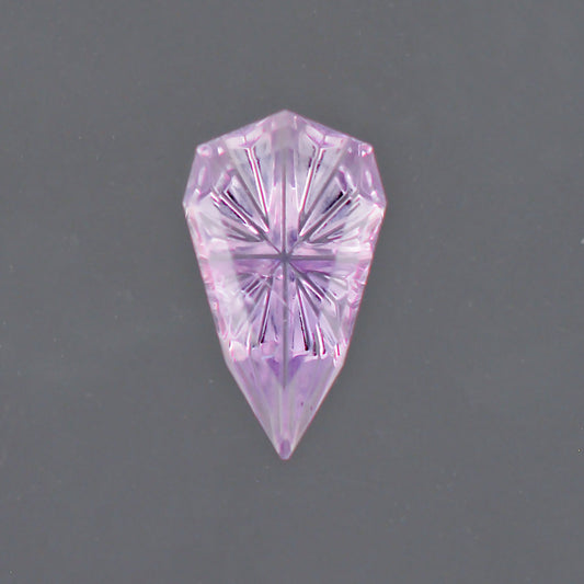 Sapphire, 0.91 cts., 9.2x5.4 mm., Pear Fantasy, Purple, Montana, Natural