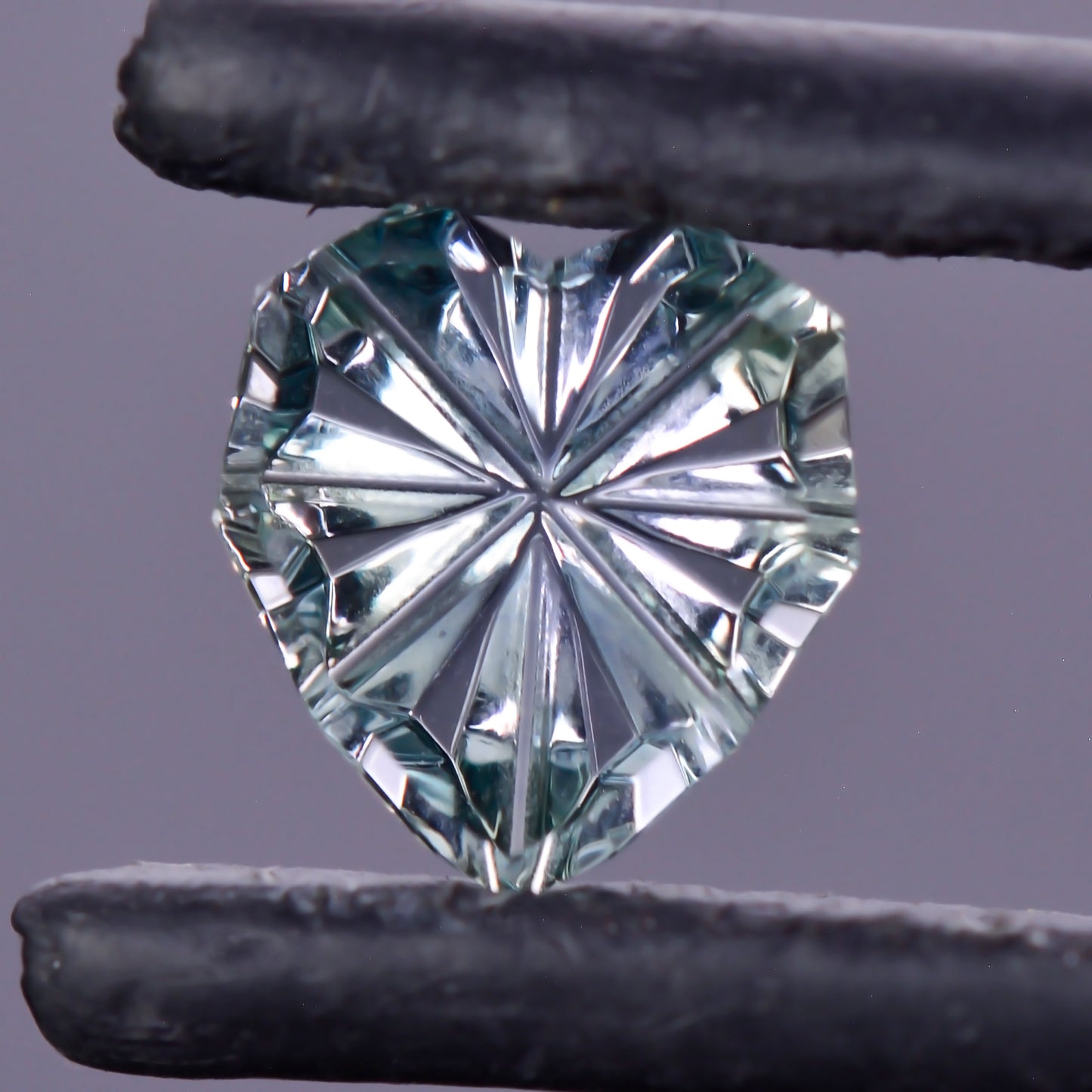 Sapphire, 1.15 cts., 7.1x6.6 mm., Heart Fantasy, Teal, Montana