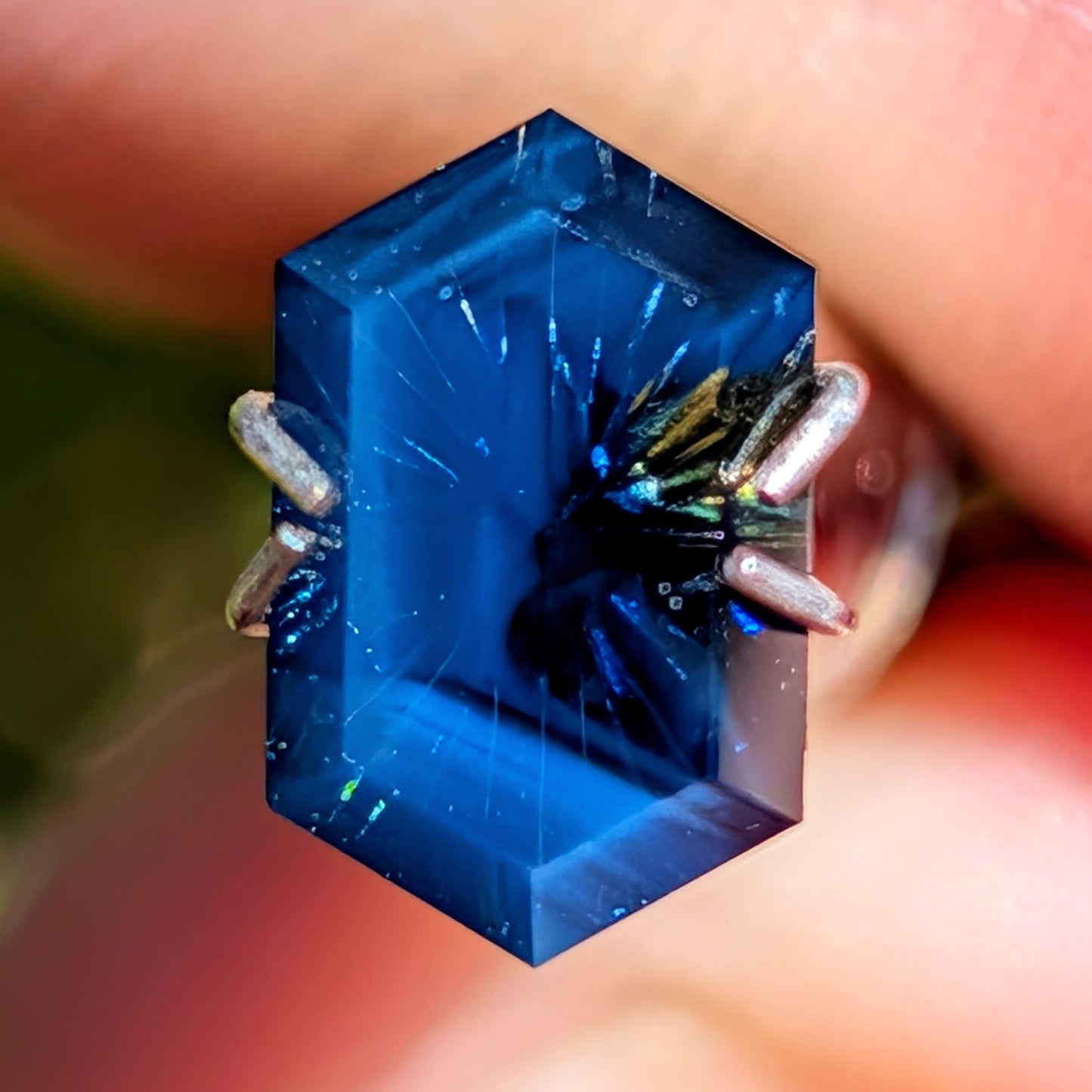 Parti Sapphire, 1.67 cts., 8.5 x 5.3 mm, Fantasy Rupee, Blue, Yellow, Bicolor, Australia, Natural