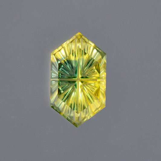 Parti Sapphire, 1.56 cts., 9.4x5.4 mm., Rupee Fantasy, Bicolor, Blue, Yellow, Australia, Natural