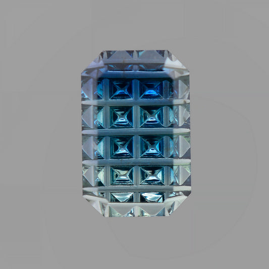 Sapphire, 0.54 cts., 5.8 x 3.8 mm, Fantasy Emerald, Blue, Tanzania, Natural