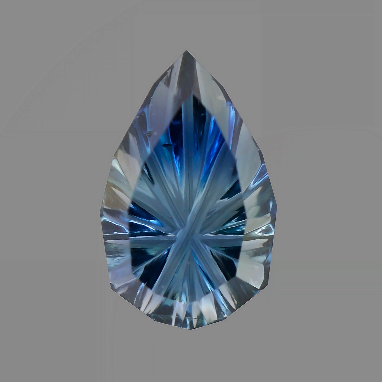 Sapphire, 0.26 cts., 5.4 x 3.4 mm, Fantasy Pear, Blue, Tanzania, Natural