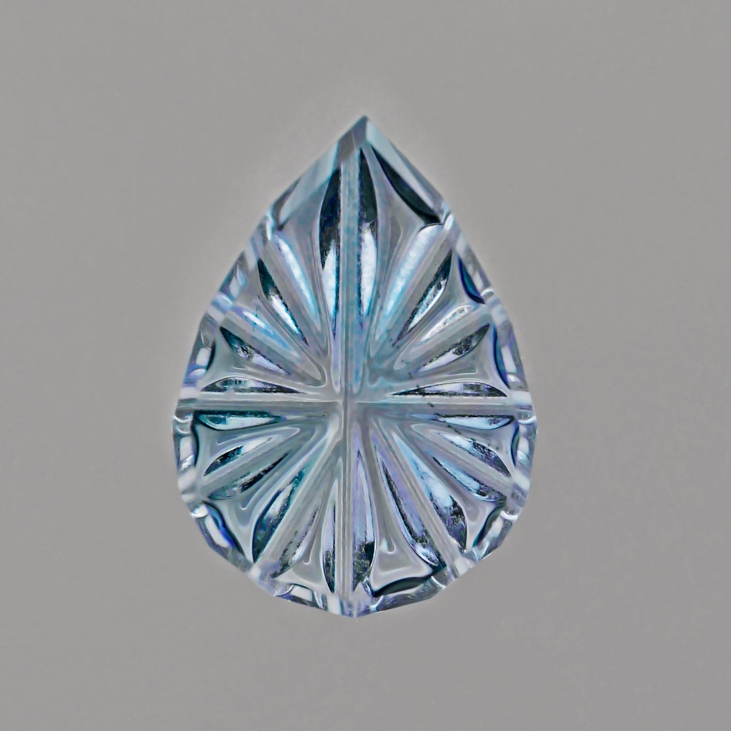 Sapphire, 0.30 cts., 5.9 x 4.3 mm, Fantasy Pear, Blue, Tanzania, Natural