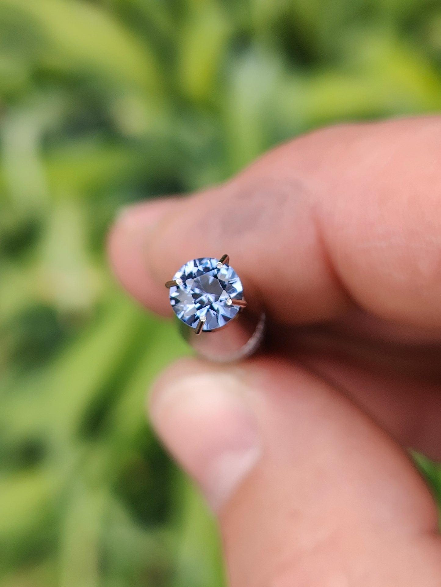 Sapphire, 0.75cts., mm., Round Brilliant, Color Change, Blue, Purple, Tanzania, Natural