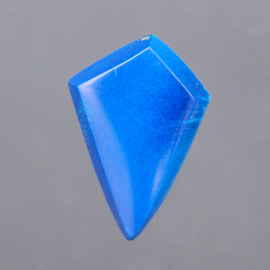 Shattuckite, 1.49 cts., 13.0x9.0 mm., Freeform Cabochon, DRC, Stabilized