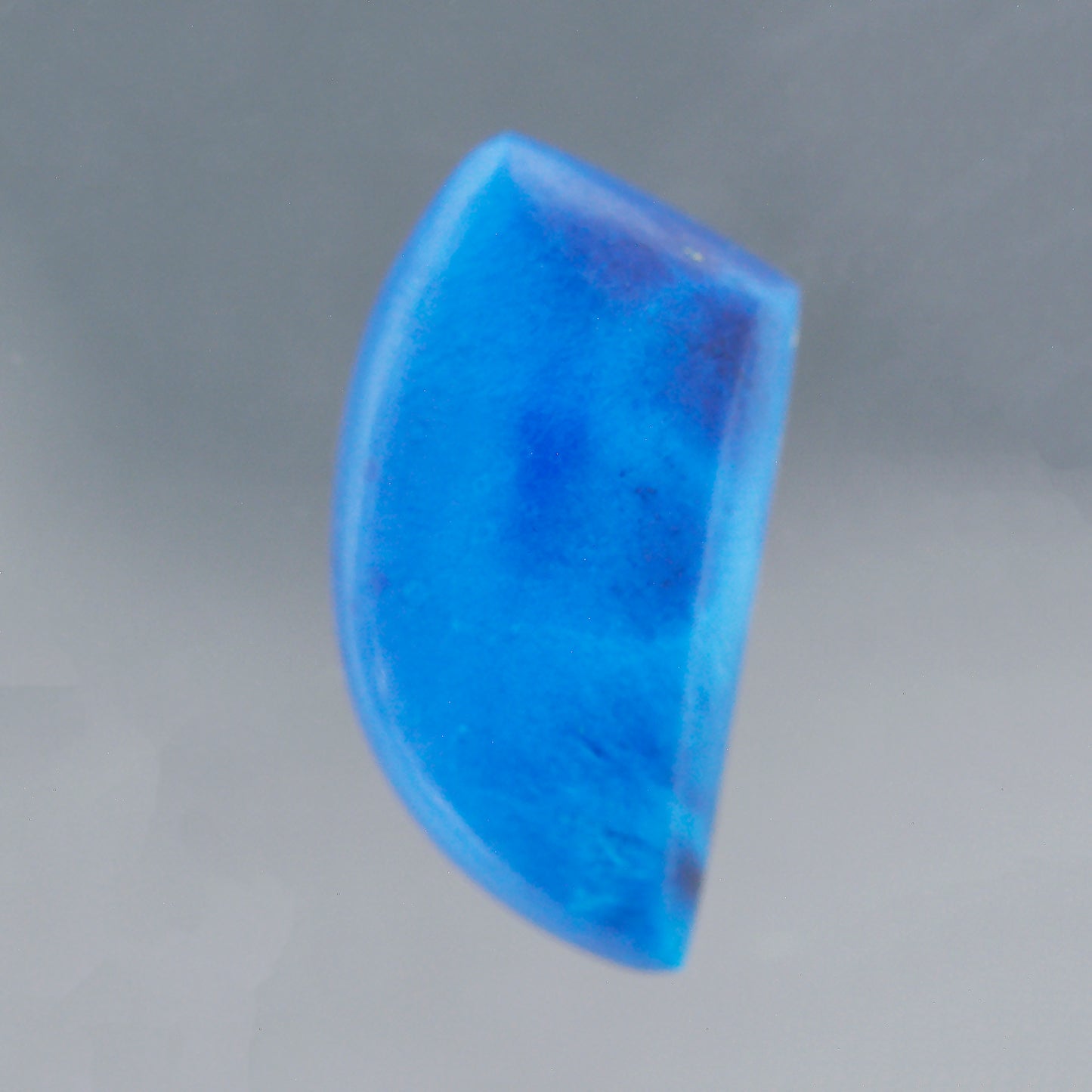 Shattuckite, 6.45 cts., 17.5x9.0 mm., Freeform Cabochon, DRC, Stabilized