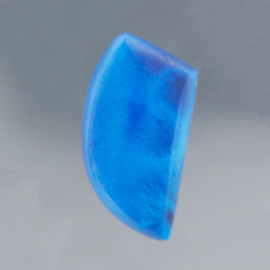 Shattuckite, 6.45 cts., 17.5x9.0 mm., Freeform Cabochon, DRC, Stabilized