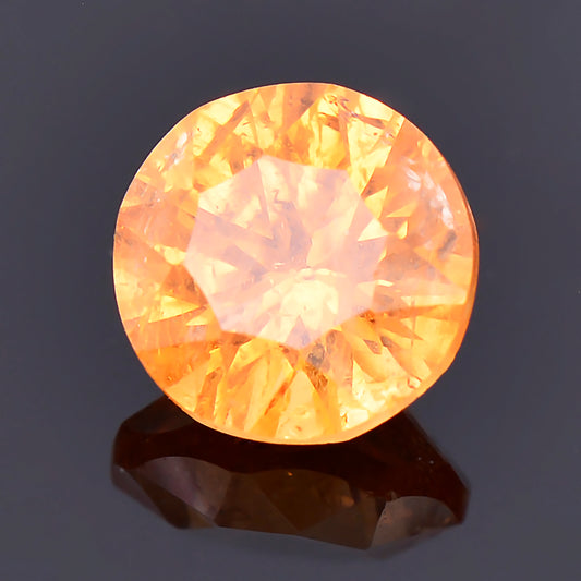 Spessartine Garnet, 1.21 cts., 6.1 mm., Concave Round, Orange, Nigeria, Natural