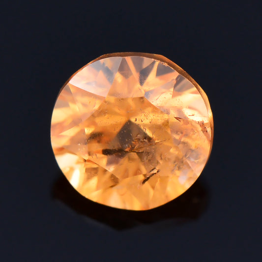 Spessartine Garnet, 1.01 cts., 5.6 mm, Round, Orange, Nigeria, Natural