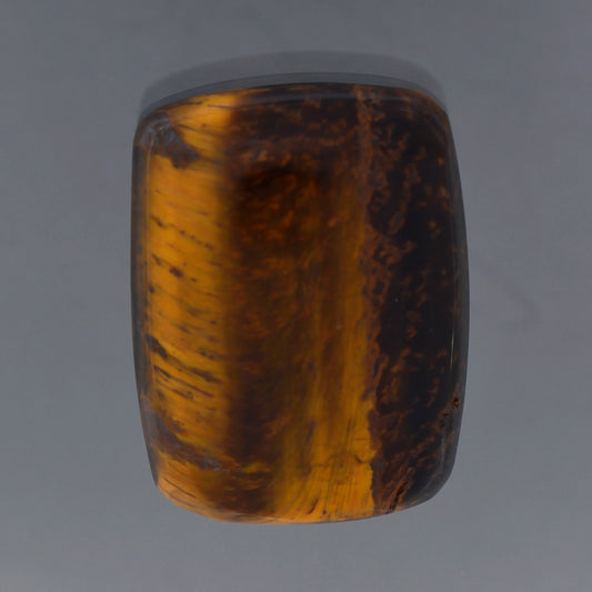 Tiger’s Eye, 22.28 cts., 22.1 x 16.8 mm, Rectangle Cabochon, Gold, South Africa, Natural