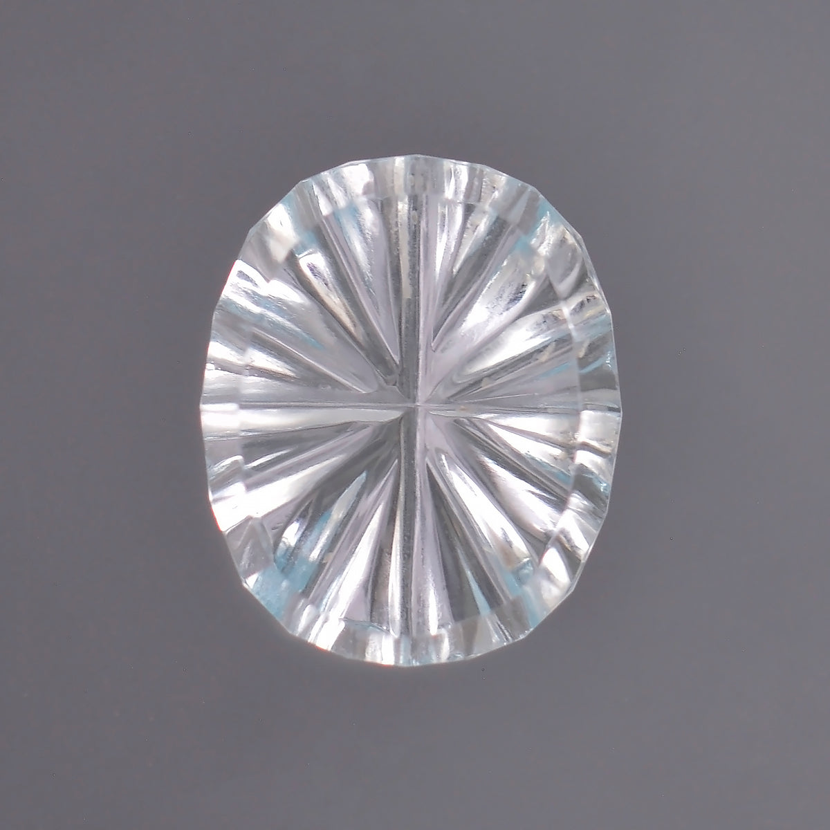 Topaz, 3.27 cts., 10.8x8.9 mm., Fantasy Oval, Blue, Tanzania, Natural