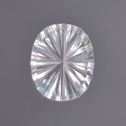 Topaz, 3.27 cts., 10.8x8.9 mm., Fantasy Oval, Blue, Tanzania, Natural