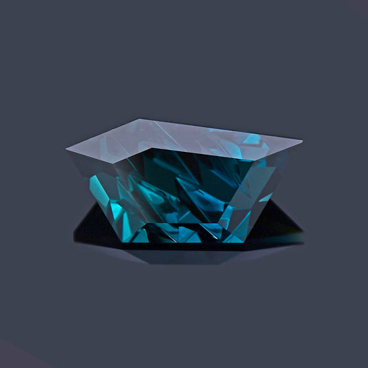Tourmaline, 7.32 cts., 18.6 x 9.9 mm, Fantasy Freeform, Blue, Brazil, Natural
