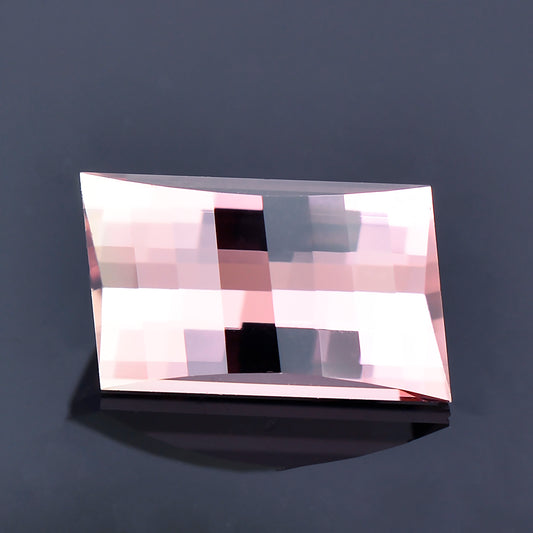 Tourmaline, 3.22 cts., 10.6x6.6 mm., Pixel Freeform,  Pink, Brazil, Natural